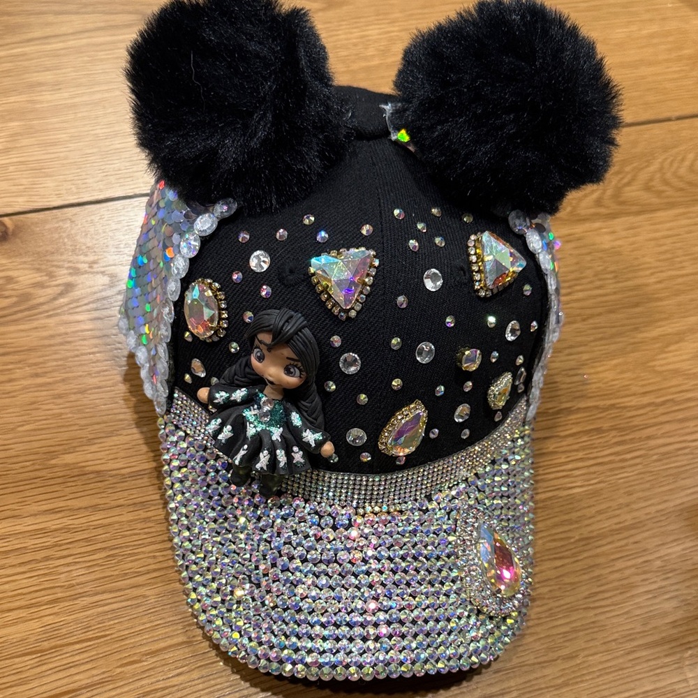 *Labor Day Sale*
Hand Crafted Black and Silver Kids Cap